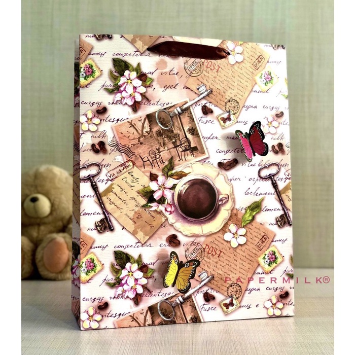 

(TERLARIS) Papermilk, Paperbag Tulisan Vintage 26.32