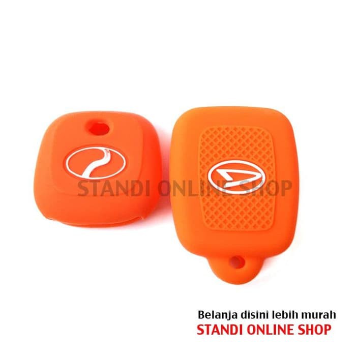 Kondom Kunci Silikon Remote Keyshirt Daihatsu Sirion Komplit Orange