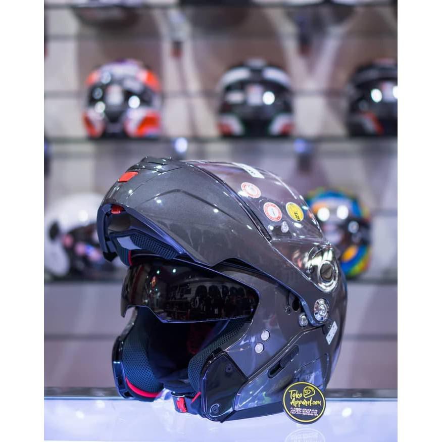 HELM NOLAN N90.2 LAVA GREY.004 ORI NOLAN ITALY HELM TOURING