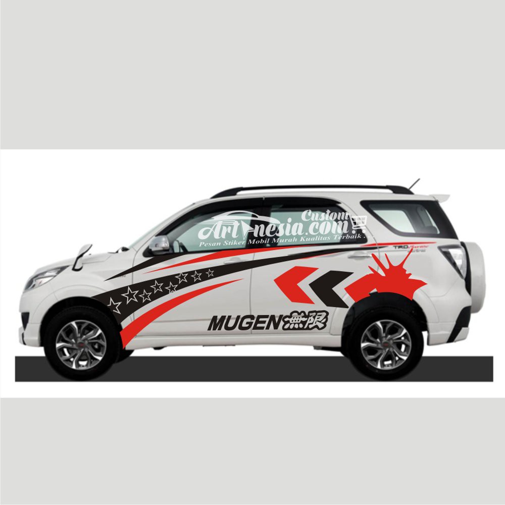 Stiker Mobil Rush Terios Putih Dan Silver TERLARIS Shopee Indonesia
