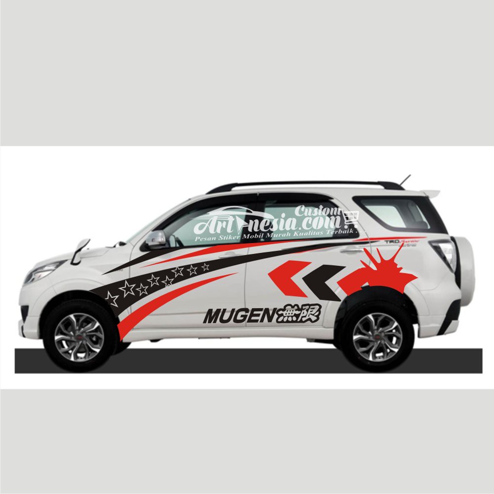 Stiker Mobil Rush Terios Putih Dan Silver Terlaris Shopee Indonesia