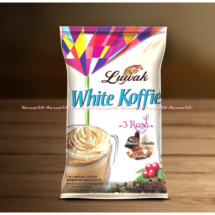 Luwak White Koffie 10sachet Kopi Luwak white coffee