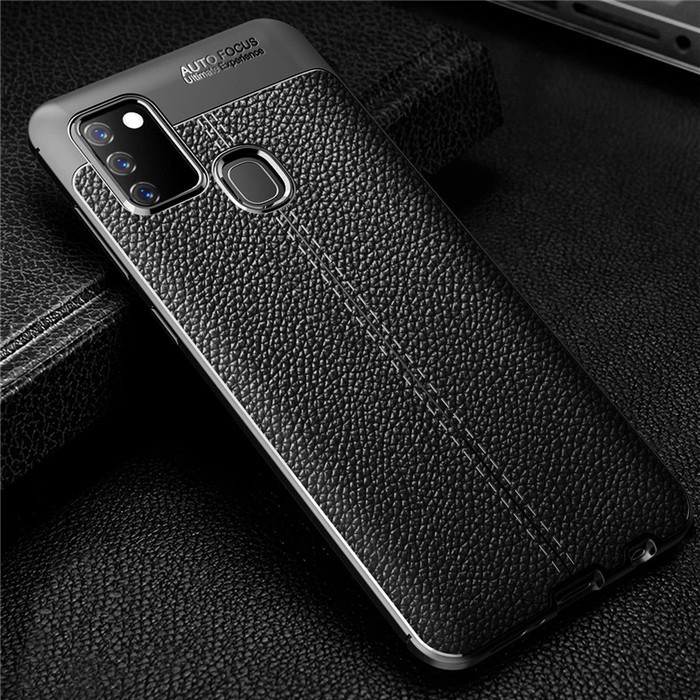 AutoFokus OPPO A53 2020 6.5 inchi Leather Soft Case Oppo A53 2020 AUTOFOCUS Motif Kulit Jeruk