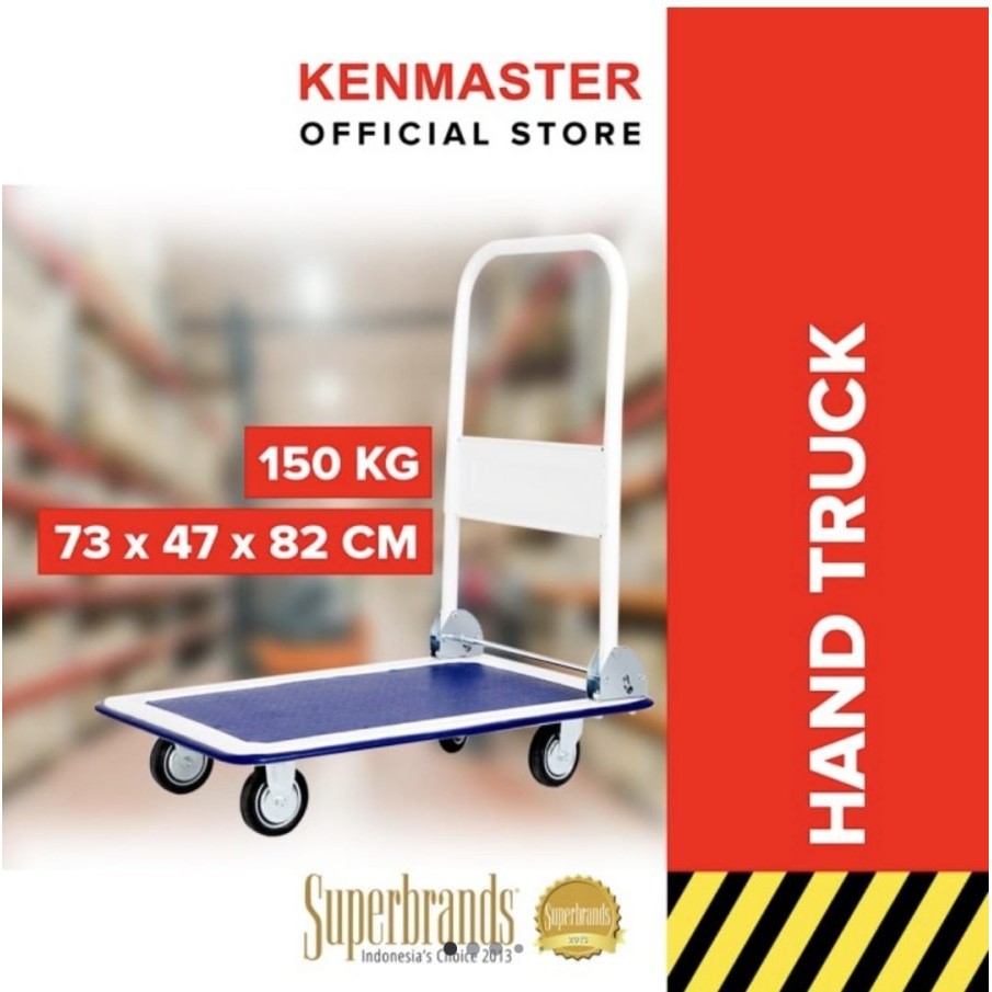 PROMO TROLLEY 150 kg hand truck handtruck troli dorongan lipat barang