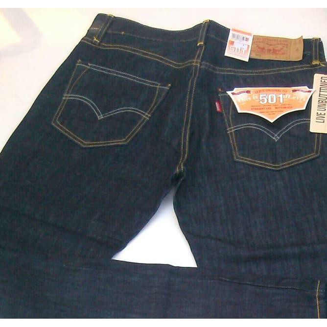 4qas celana jeans levis 501 impor biru dongker g4ge