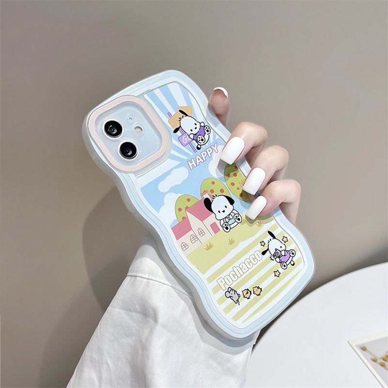 Soft Case Karet Tebal Motif Anak Anjing Untuk iPhone 13 12 11 Pro Max X Xr Xs Max SE 8 7 6 6s Plus