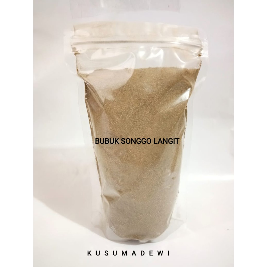 

Bubuk Daun Songgolangit Kering / Londotan / Orang-Aring 250 gram
