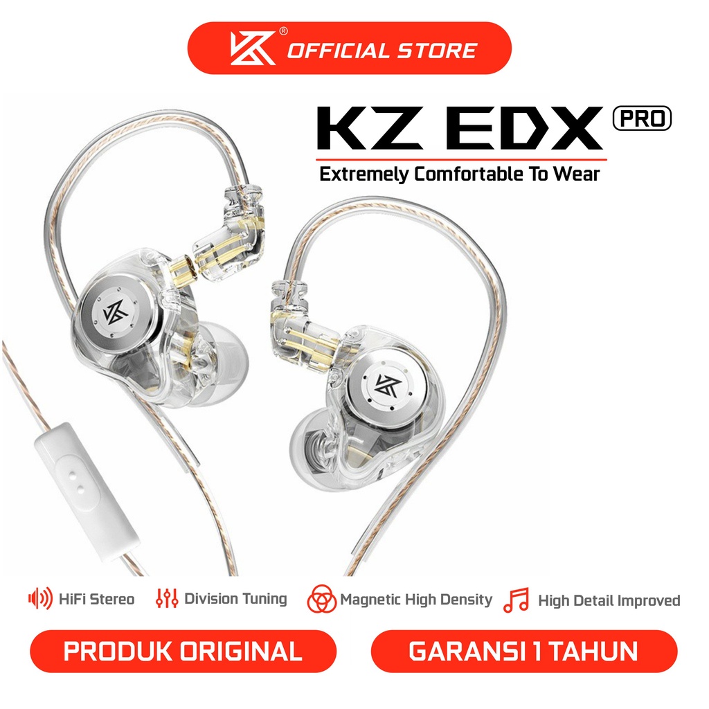 [KZ Official Store] KZ EDX Pro with Mic Noise Cancelling Earphone