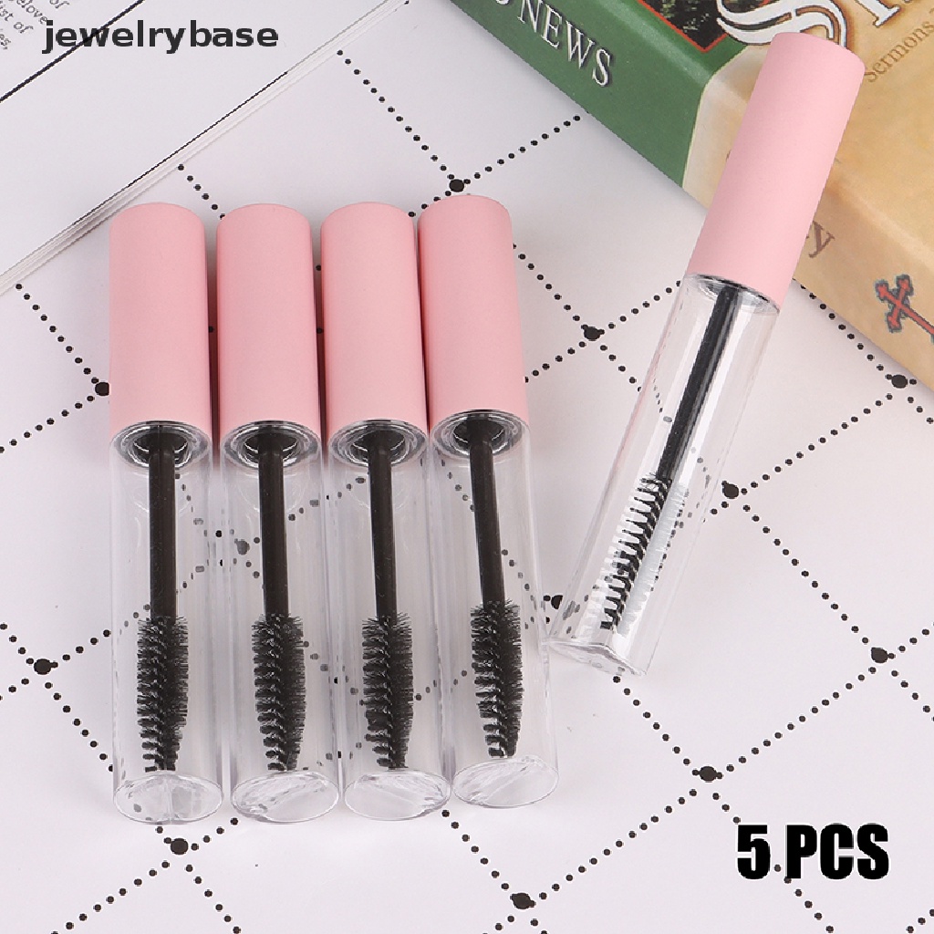 5 Pcs Botol Kosong Mini Transparan Ukuran 10ml Untuk Maskara
