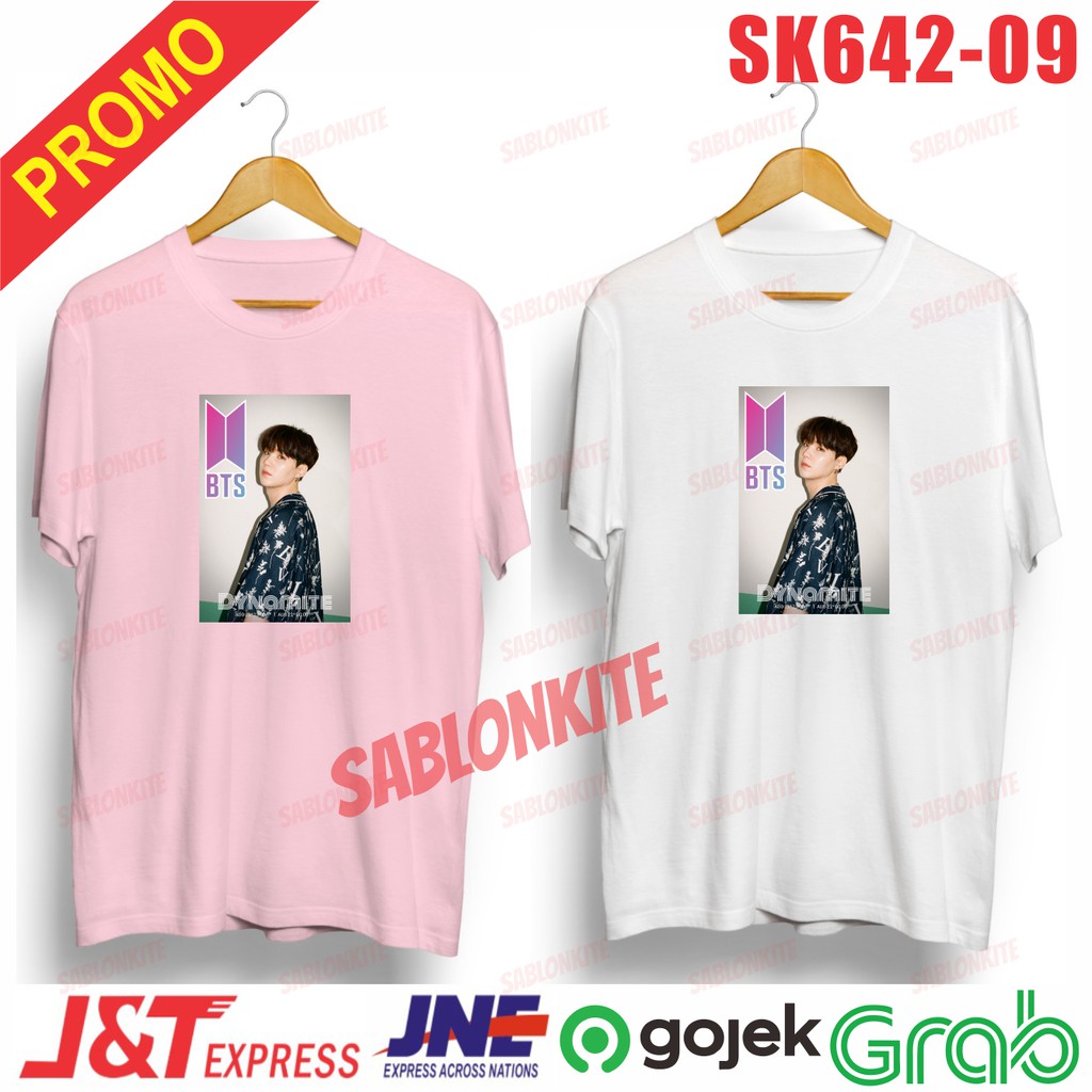 MURAH!!! KAOS KPOP SUGA DYNAMITE POST UNISEX SK642 COMBED 30S