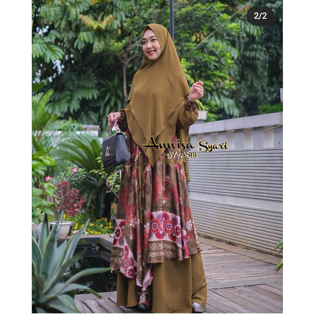GAMIS ANNISA SYARI FASHION GAMIS TERBARU MUSLIM JUMBO ORIGINAL BY ANNISA SYAR I