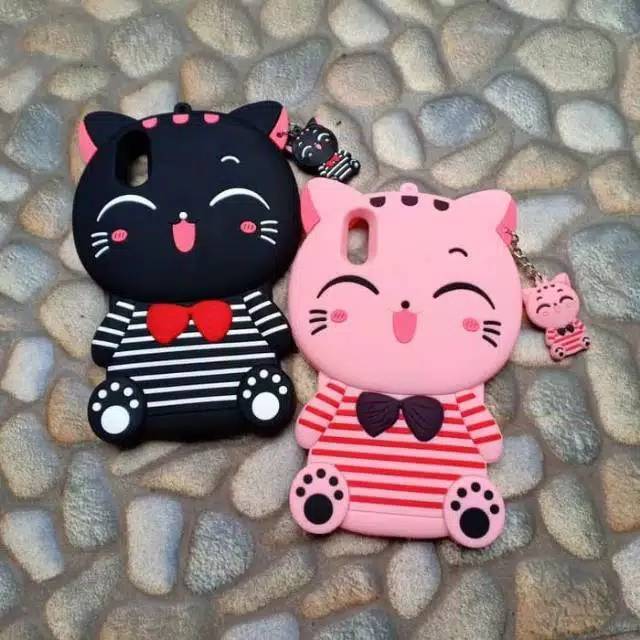 Case Boneka 3D Karakter Soft Silicon 4D MIMI CAT Case Softcase Vivo Y91 Y93 Non Fingerprint
