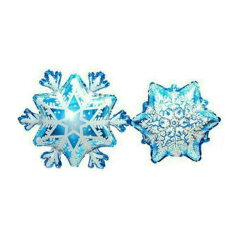 Set Balon Tema Natal Bentuk Kepingan Salju Untuk Pesta Ulang Tahun