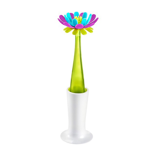 Boon Forb Soap Dispensing Silicone Bottle Brush