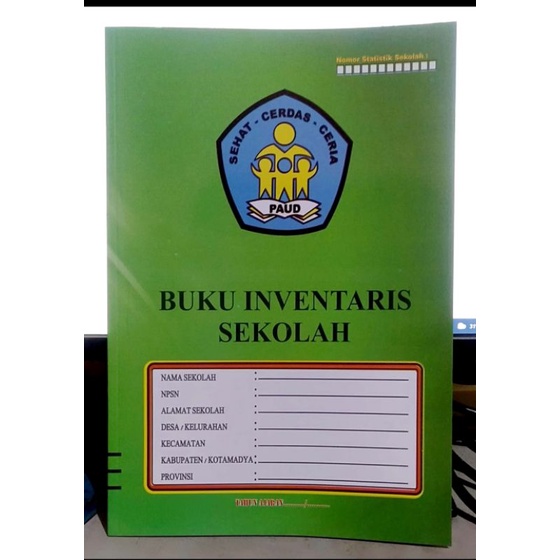 

BUKU INVENTARIS SEKOLAH PAUD TK