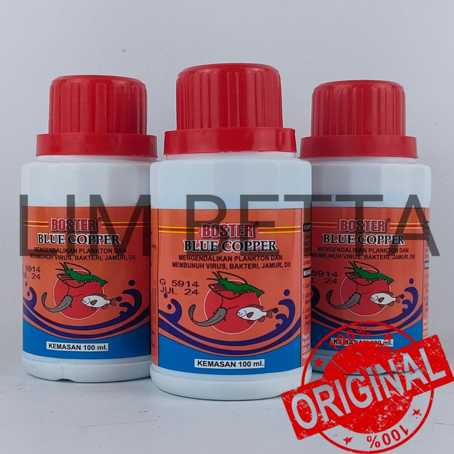 BOSTER BLUE COPPER 100 ML / ANTISEPTIK CUPRI IKAN DAN UDANG