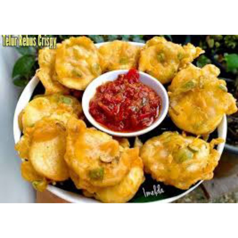 

telur rebus crispy