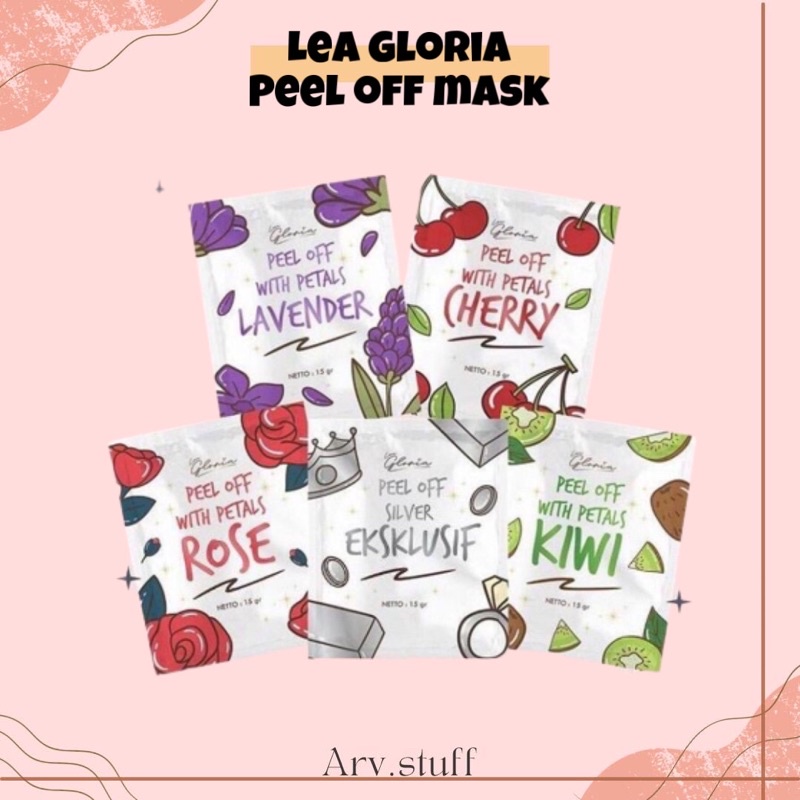 masker peel off lea gloria/masker organik/mencerahkan wajah/lea gloria/kecantikan