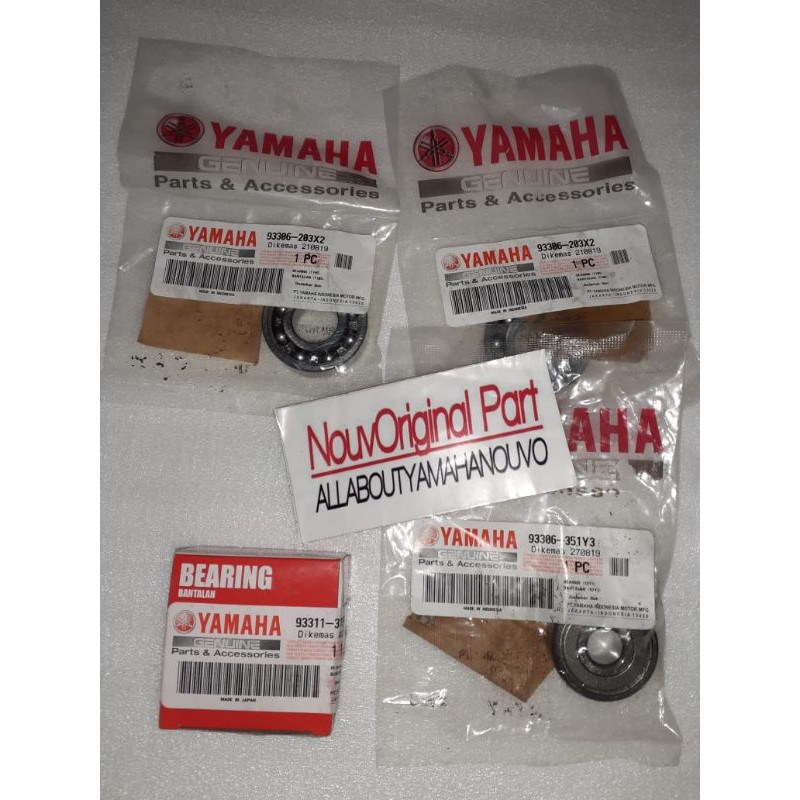 Bearing Gearbox Rasio Set Bering Rasio Nouvo Laher Rasio Nouvo Original Yamaha New Murah