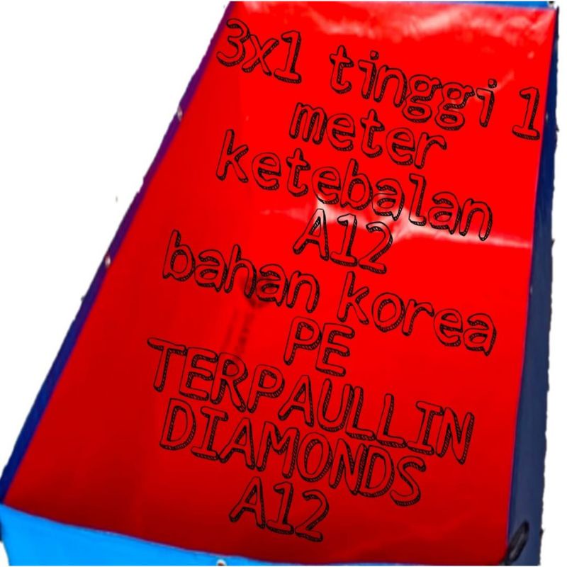 Terpal kotak kolam A12 Ukuran Custom harga permeter persegi/Terpal kolam