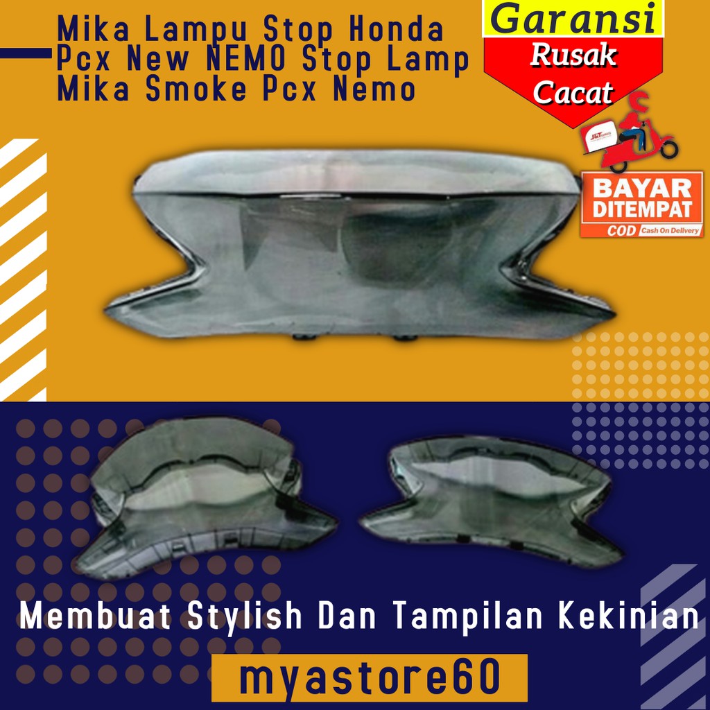 Cover Tutup Mika Lampu Stop Honda Pcx New NEMO