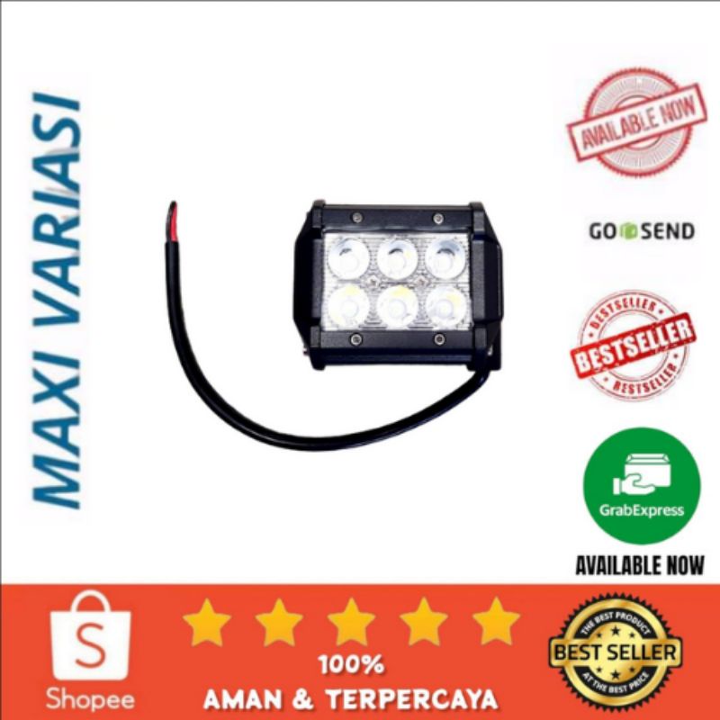 Foglamp Kotak Tebal Lampu Sorot 6 LED SIFCO