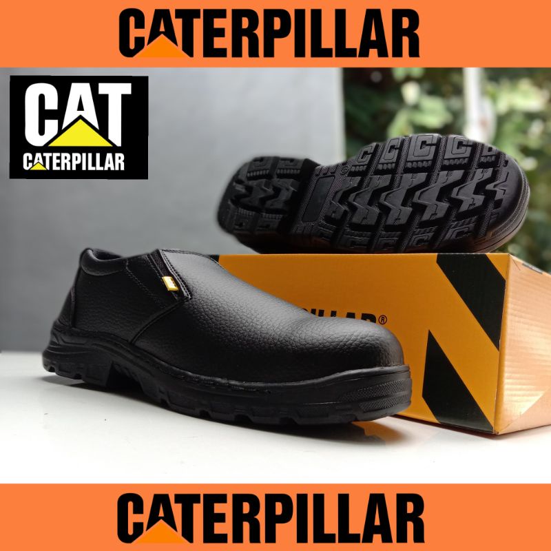 SEPATU SAFETY CATERPILLAR SELOP PRIA WANITA / SEPATU KERJA PABRIK KITCHEN RESTORAN HOTEL CHEFF SPBU