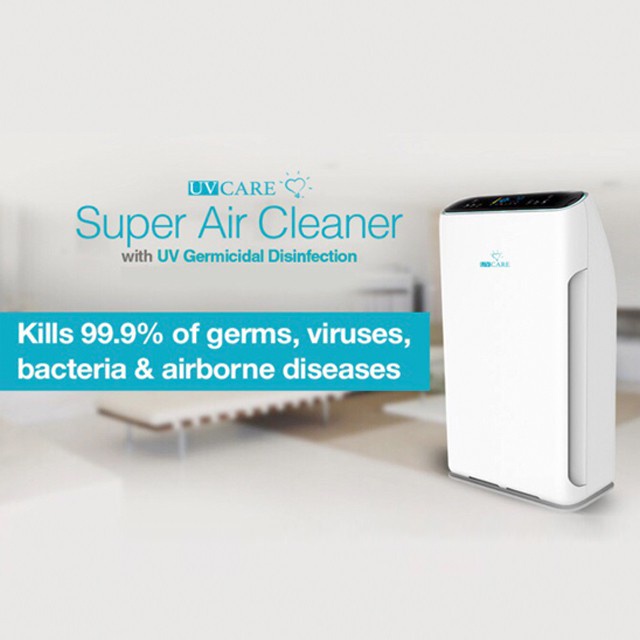 UV CARE Super Air Cleaner with UV germedical kills bacterial &amp; viruses / air purifier / UV care