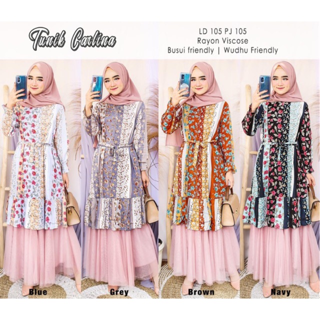 TUNIK / TUNIK RAYON / TUNIK BUSUI / TUNIK RAYON MOTIF