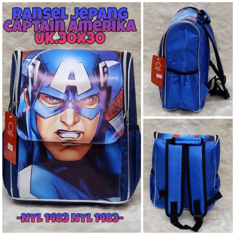 &quot;aurabagss&quot; - Tas Anak Tas Ransel Jepang Printing Ransel Sekolah  Anak Laki-Laki TK / PAUD Ransel Anak Printing Karakter Terbaru Keren