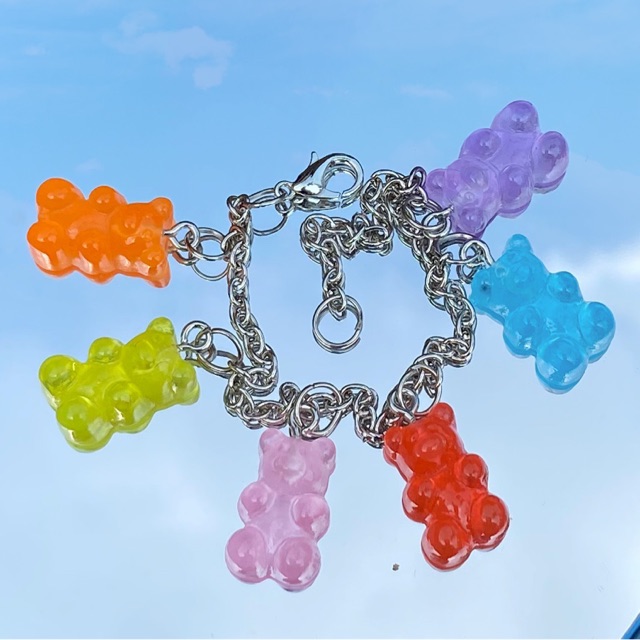 [CUSTOM] Gummy bear chain bracelet and necklace