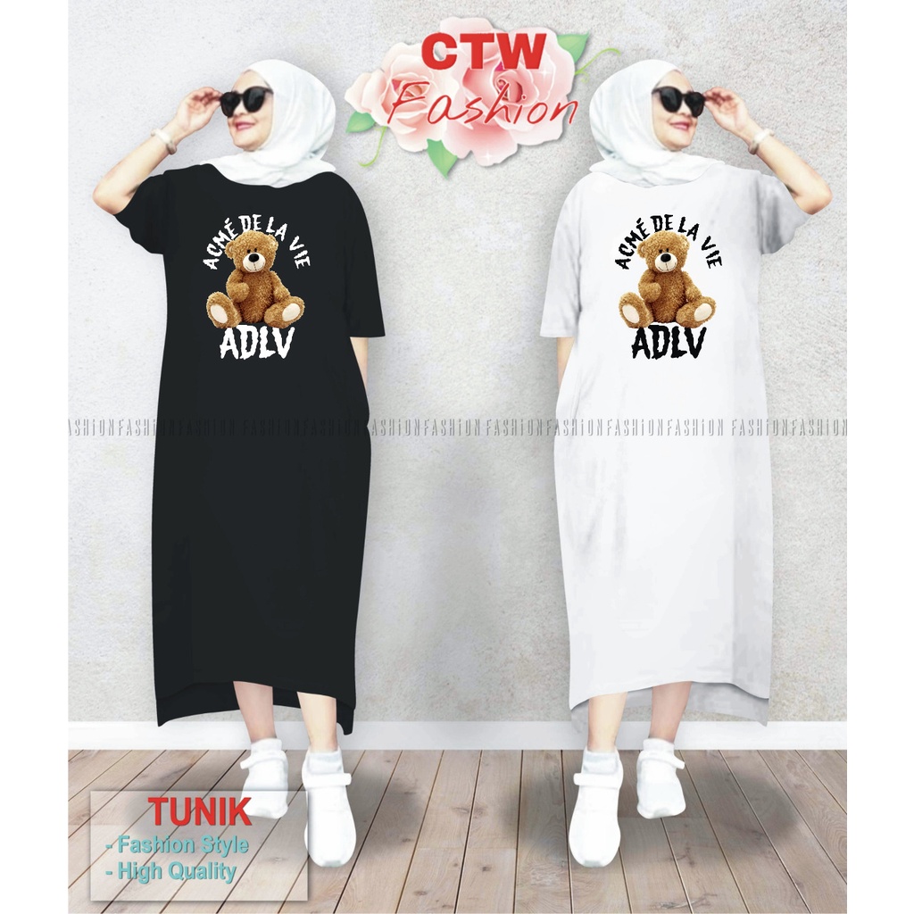 LONG TUNIK WANITA DEWASA/TUNIK DRESS OVERSIZE LD 130/TUNIK VIRAL 2022/TUNIK LAGI TREN/SABLON PRESS