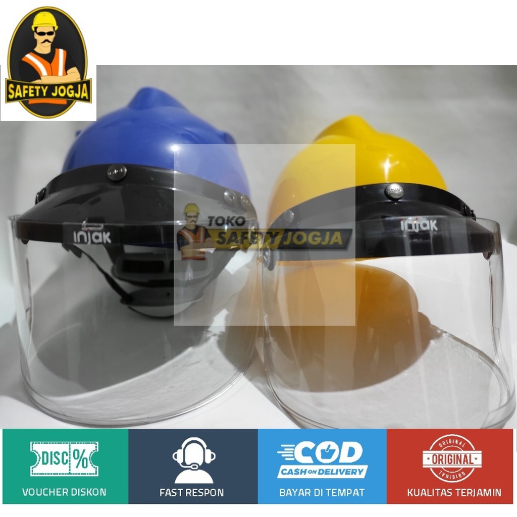 KACA FACEHIELD COATING INJAK CLEAR UNTUK HELM FACESHIELD PROYEK