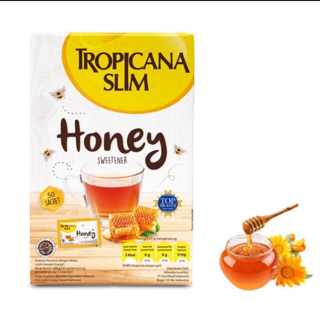 

Tropicana slim honey sweetener 50 sacet