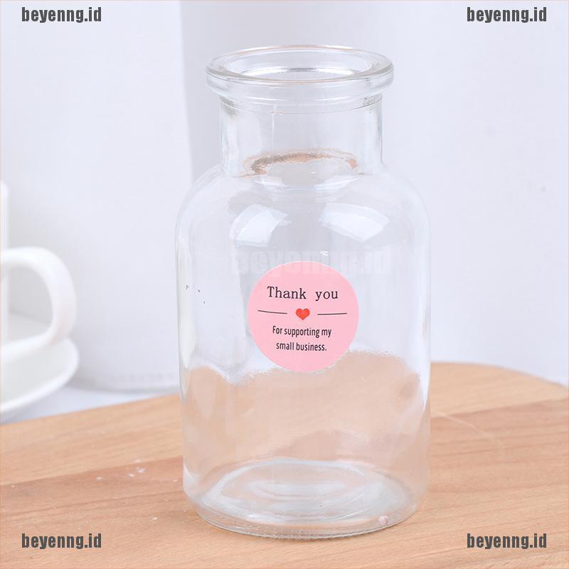 Bey 500pcs Stiker Label Tulisan Thank You Warna Pink Untuk Scrapbook