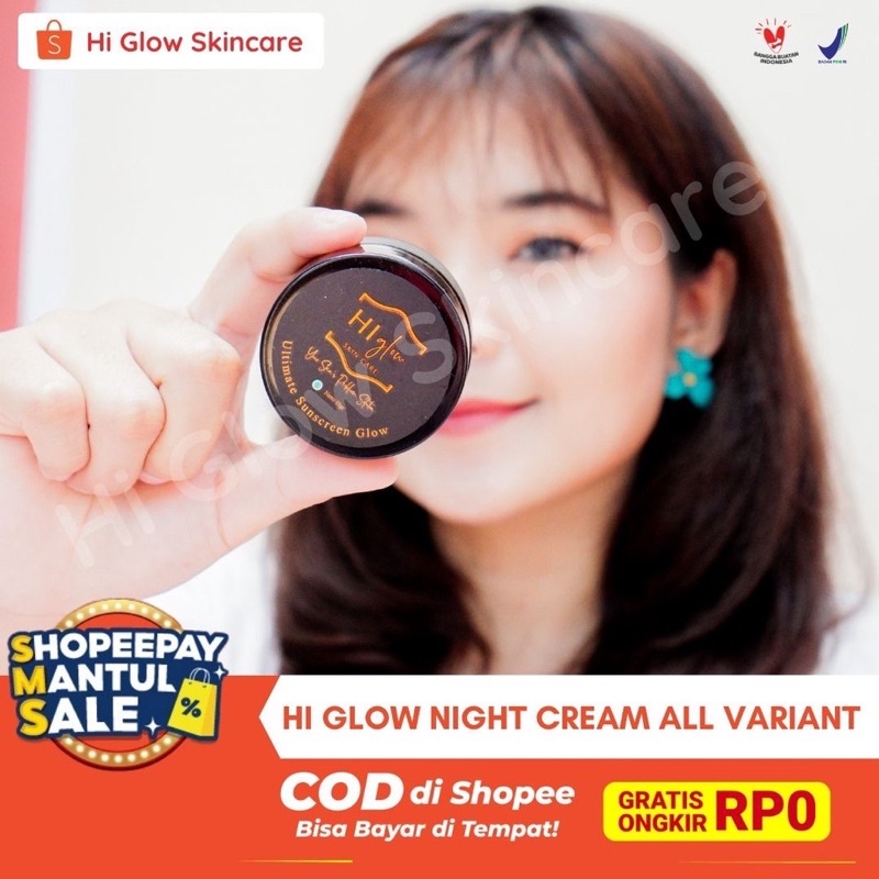 Night cream All Variant Series By Hi glow Skincare / Cream Malam Hi Glow