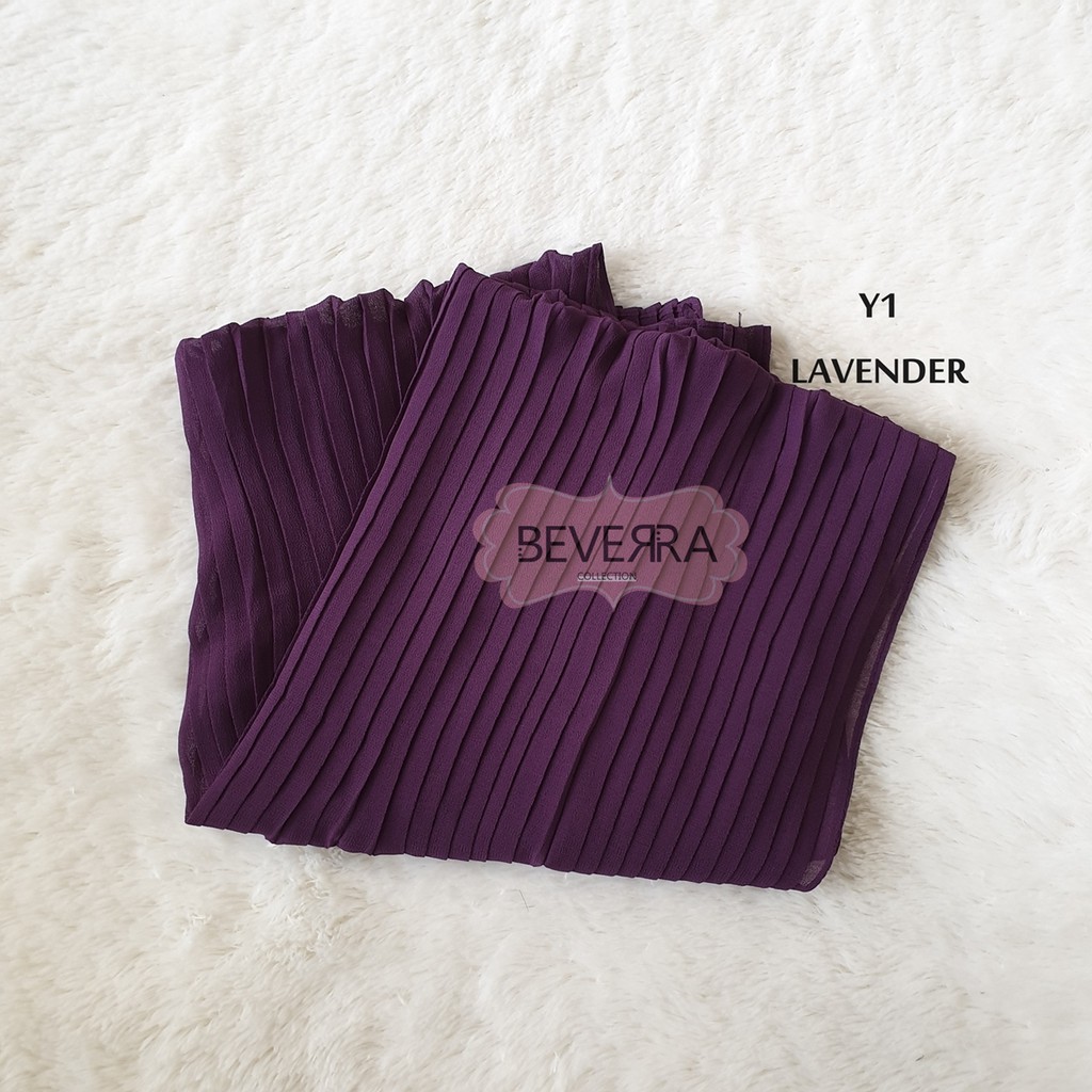 HIJAB PASHMINA PASMINA PHASMINA PLISKET PLEATED SHAWL HEAVY CHIFFON CRINKLE CRINCLE PRISKET - A30-Y1 - LAVENDER