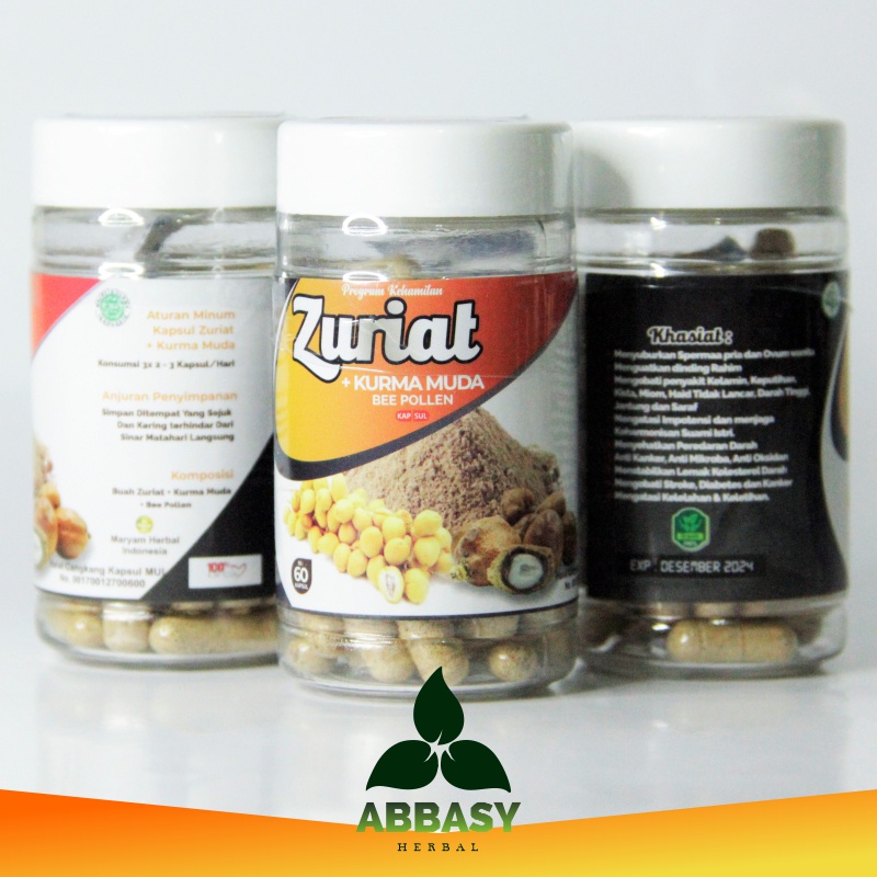 Kapsul Zuriat plus Kurma Muda & Beepollen isi 60kapsul Program Hamil-2