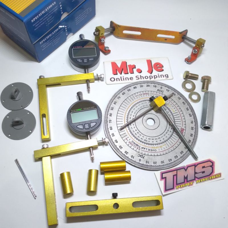 busur dayel set 2 indikator digital cam motor tms racing