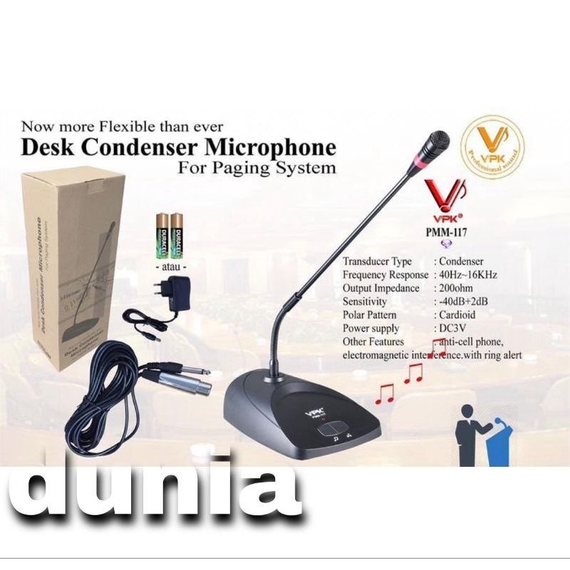 Mic Kabel Meja VPK PMM 117 Original Podium - Conference