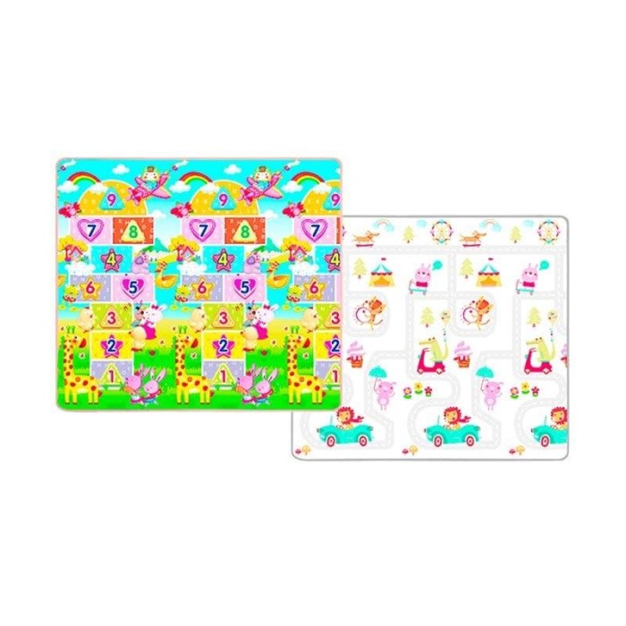 Yofi Xpe Playmat Numeric Fun + Road Map Alas Lantai Bermain Anak - 150X180X1.5Cm