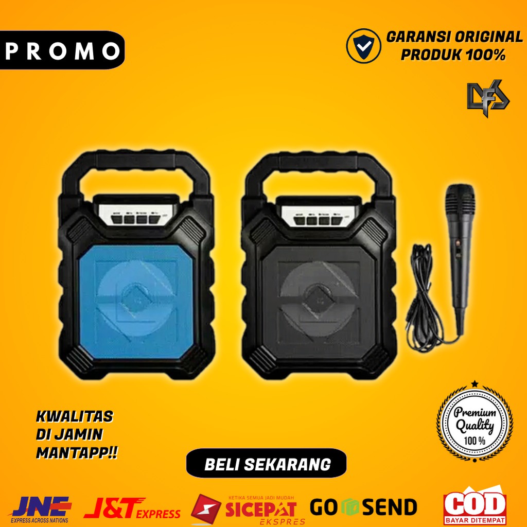 SPIKER BLUTOOT SPEAKER Bluetooth F668 + MICROPHONE Karaoke TERBARU