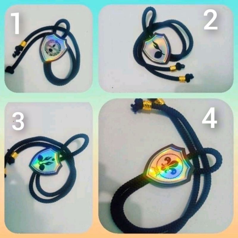

Ring kacu pramuka/hasduk tali hologram custom