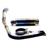 KNALPOT HOGO GP FULL PELANGI STAINLESS KARISMA,X-125,BLADE