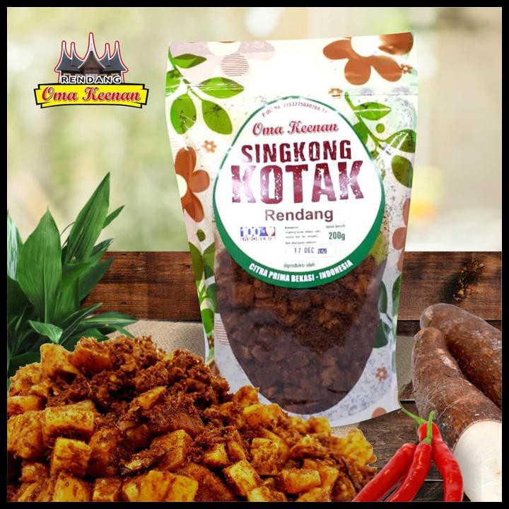 

Oma Keenan Singkong Kotak Rendang - 200Gr