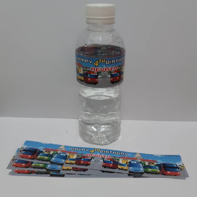 

Label ultah,aqua 300 ml