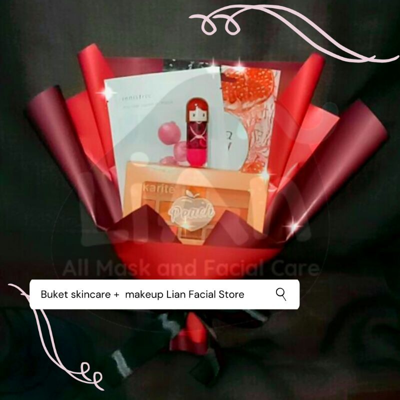 Bouquet Skincare Mix Makeup (Free totabag dan kartu ucapan handmade)