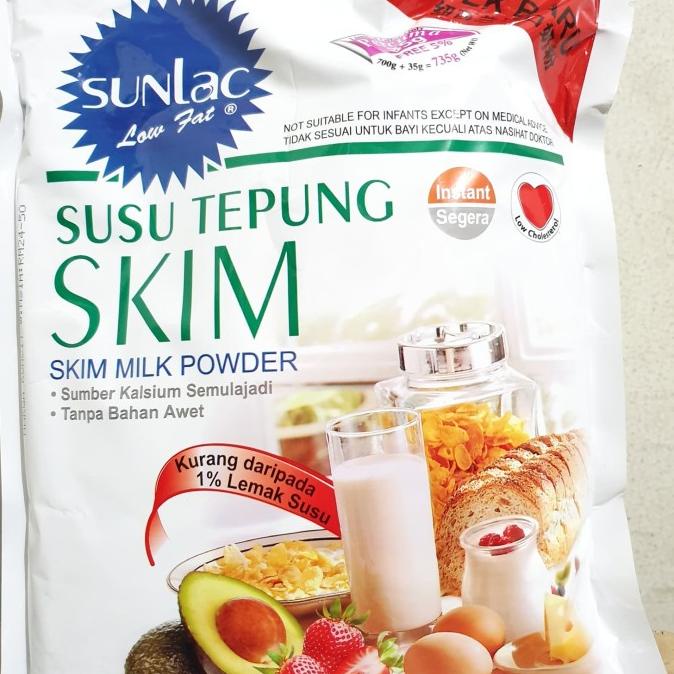 

BAYAR COD Sunlac skim milk powder / susu tepung skim / susu bubuk 700 gr halal