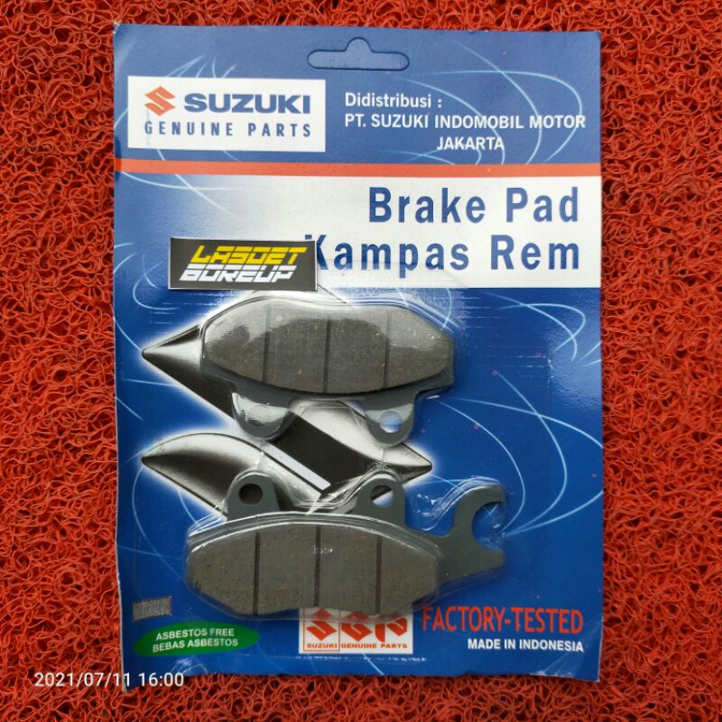 KAMPAS REM DISCPAD CAKRAM DEPAN SUZUKI - RK COOL THUNDER 125 TORNADO SATRIA F FU OLD KARBU ORI SGP