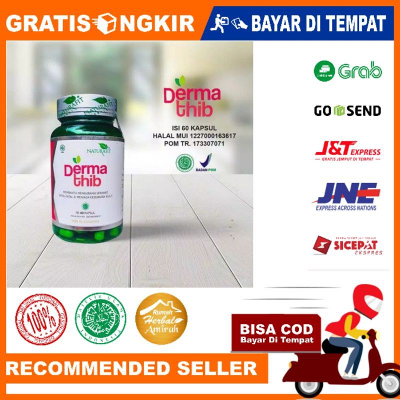 Dermathib NATURAFIT Kapsul Obat Jerawat Gatal Gatal Penyakit Kulit Herbal Kapsul